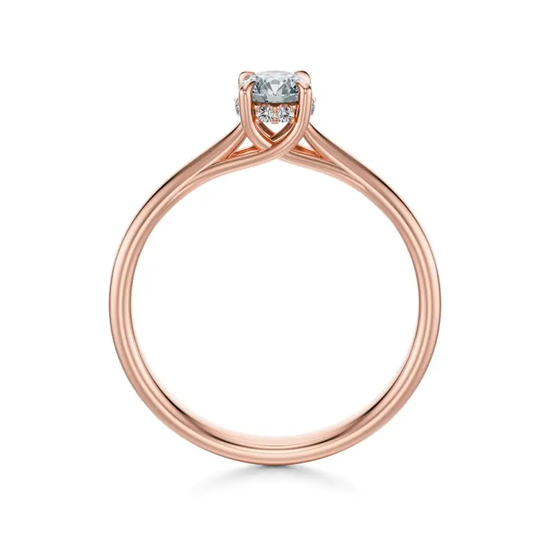 Pierścionek z diamentem różowe złoto AJPZ_100